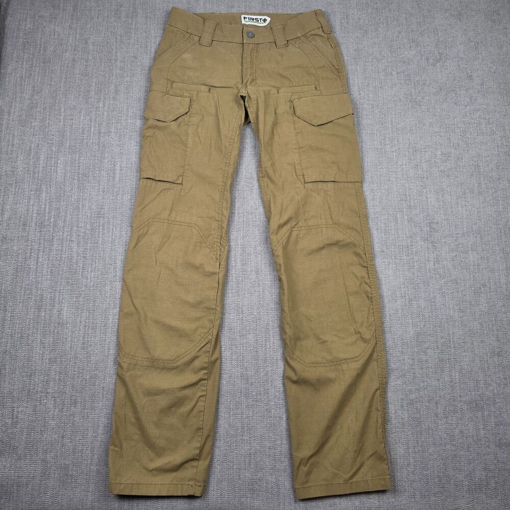 First Tactical V2 Womens Pants 6 Tall Khaki Tan Ripstop Utility Outdoor Cargo